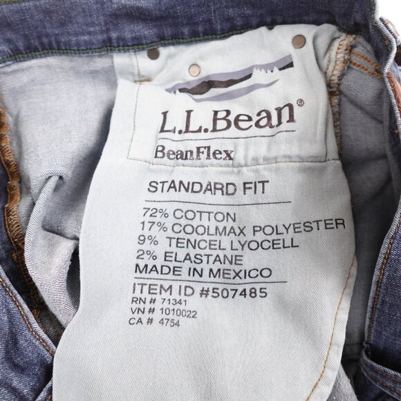 L.L. Bean BeanFlex Standard Fit Jeans Men's 40x30 Stretch Denim - Picture 3 of 11